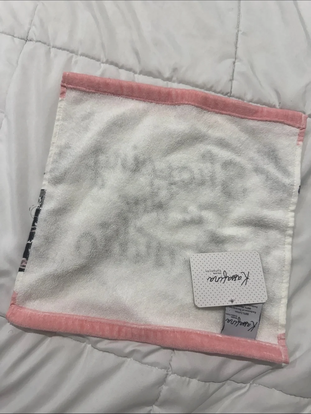 NEW Kassafina Pink 'Shopping Is My Cardio' Decorative Home Accent Towel